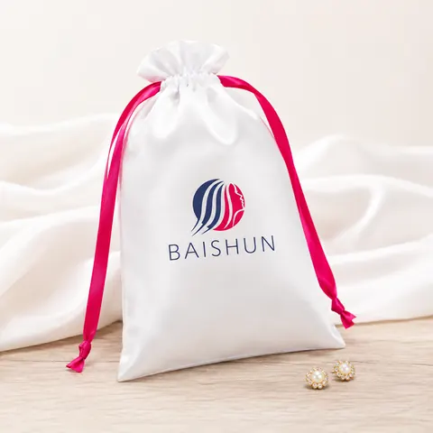 Satin-Look Drawstring Pouch — product gallery view