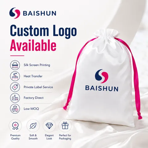 Satin-Look Drawstring Pouch — product gallery view