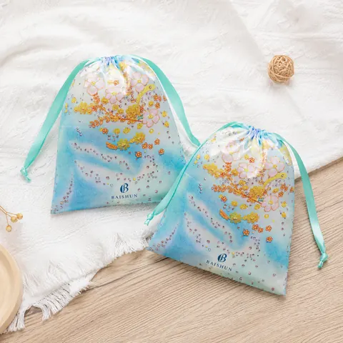 Satin-Look Drawstring Pouch — product gallery view