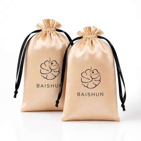 Satin-Look Drawstring Pouch — product gallery view