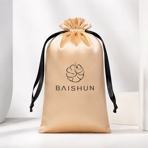 Satin-Look Drawstring Pouch — product gallery view