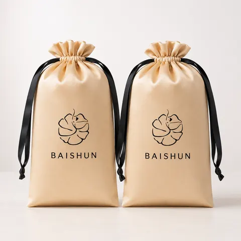 Satin-Look Drawstring Pouch — product gallery view