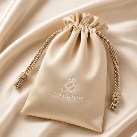 Satin-Look Drawstring Pouch