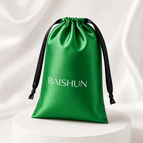 Satin-Look Drawstring Pouch — product gallery view