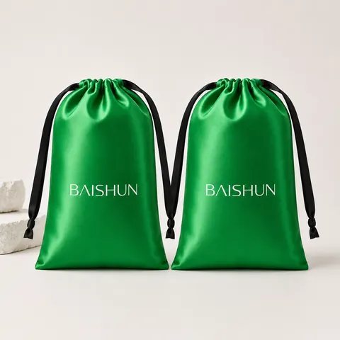 Satin-Look Drawstring Pouch — product gallery view