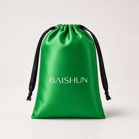 Satin-Look Drawstring Pouch — product gallery view