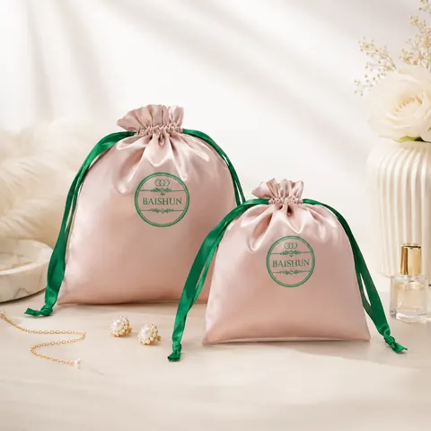 Satin-Look Drawstring Pouch