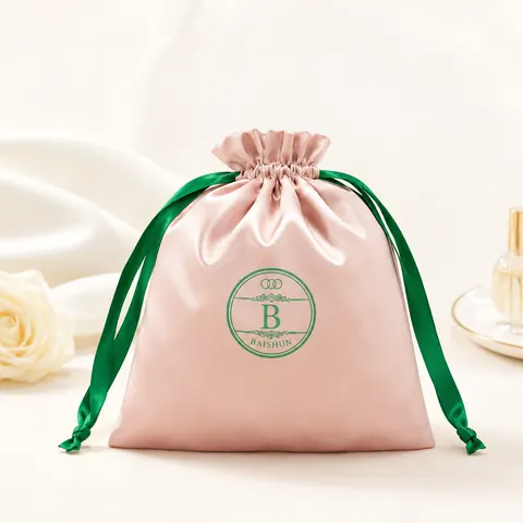 Satin-Look Drawstring Pouch — product gallery view