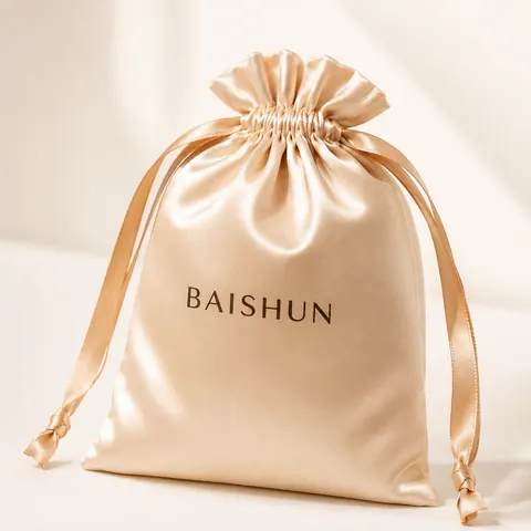 Satin-Look Drawstring Pouch