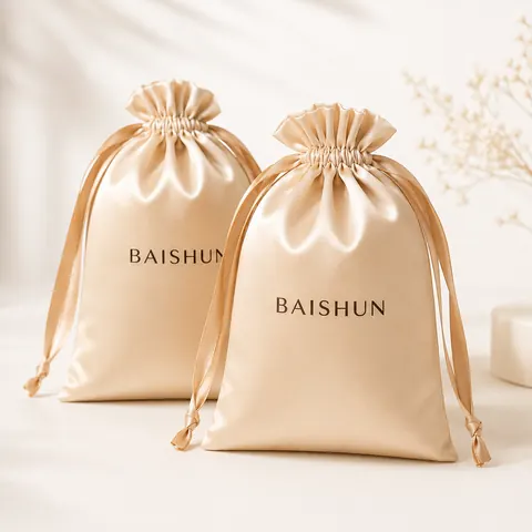 Satin-Look Drawstring Pouch — product gallery view