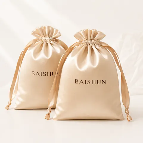 Satin-Look Drawstring Pouch — product gallery view