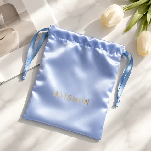 Satin-Look Drawstring Pouch