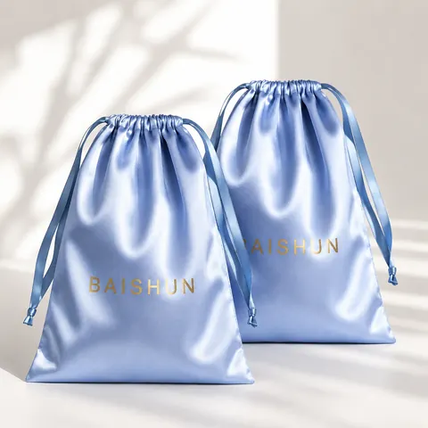 Satin-Look Drawstring Pouch — product gallery view