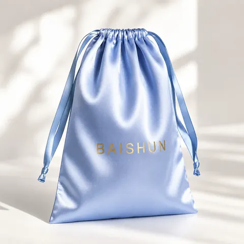 Satin-Look Drawstring Pouch — product gallery view