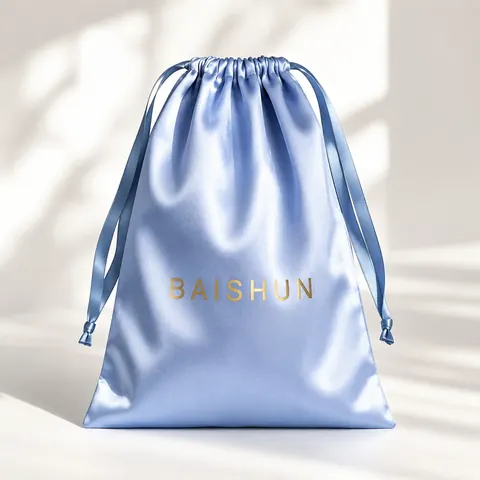 Satin-Look Drawstring Pouch — product gallery view