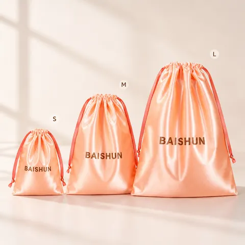 Satin-Look Drawstring Pouch — product gallery view