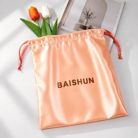 Satin-Look Drawstring Pouch — product gallery view