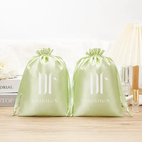 Satin-Look Drawstring Pouch