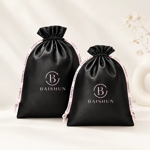 Satin-Look Drawstring Pouch — product gallery view