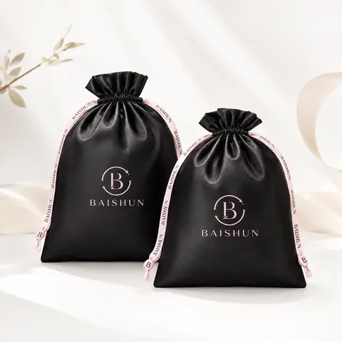 Satin-Look Drawstring Pouch — product gallery view