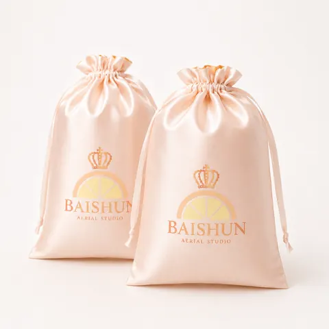 Satin-Look Drawstring Pouch — product gallery view