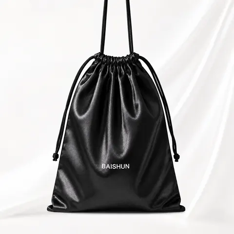 Satin-Look Drawstring Pouch — product gallery view