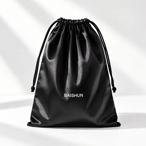 Satin-Look Drawstring Pouch — product gallery view