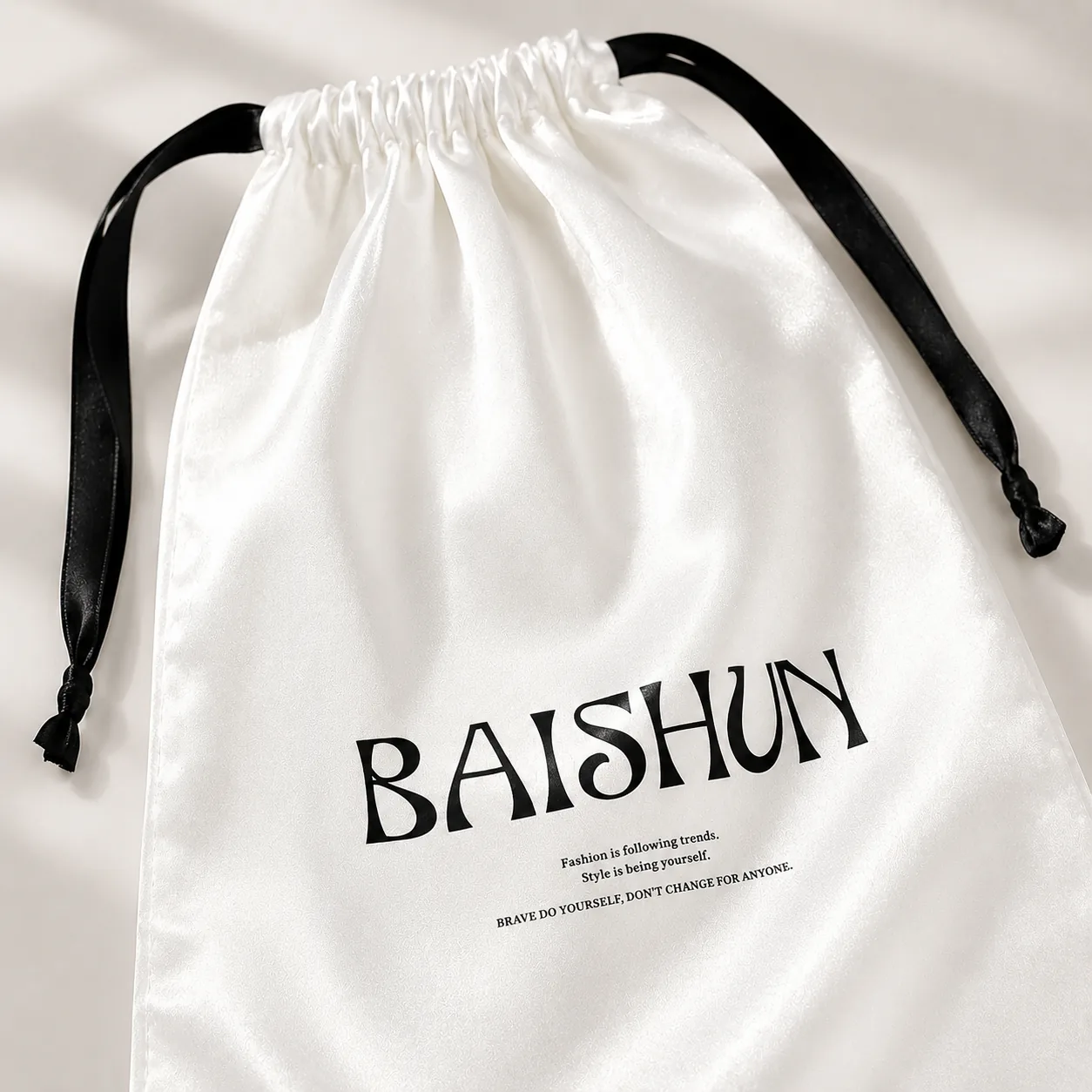 Satin-Look Drawstring Pouch — main product view