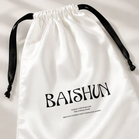 Satin-Look Drawstring Pouch