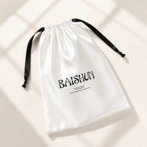 Satin-Look Drawstring Pouch — product gallery view