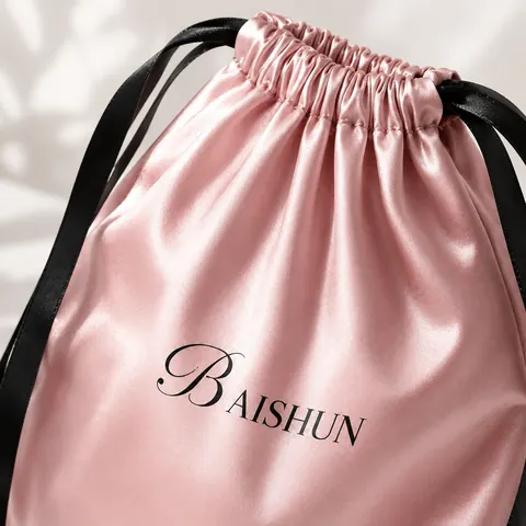 Satin-Look Drawstring Pouch