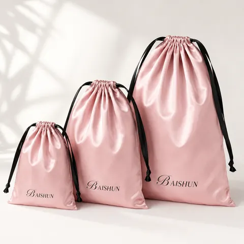 Satin-Look Drawstring Pouch — product gallery view