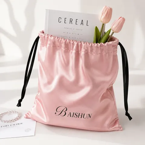 Satin-Look Drawstring Pouch — product gallery view