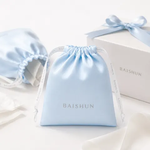 Satin-Look Drawstring Pouch