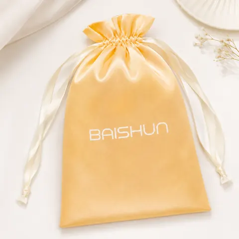 Satin-Look Drawstring Pouch — product gallery view