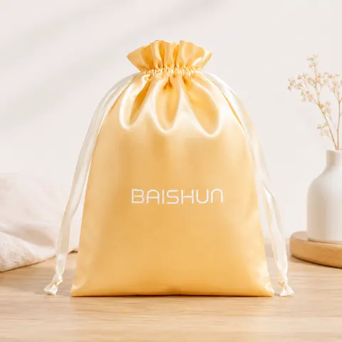 Satin-Look Drawstring Pouch — product gallery view