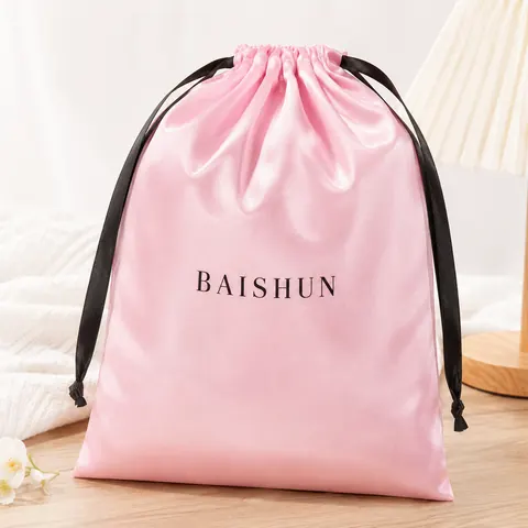 Satin-Look Drawstring Pouch