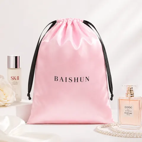 Satin-Look Drawstring Pouch — product gallery view