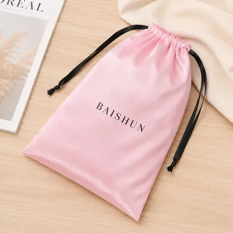 Satin-Look Drawstring Pouch — product gallery view