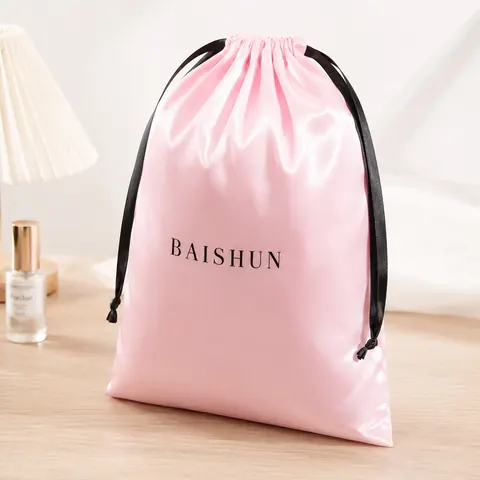 Satin-Look Drawstring Pouch — product gallery view