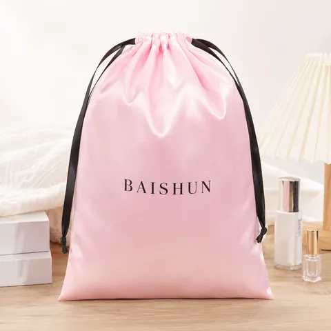 Satin-Look Drawstring Pouch — product gallery view