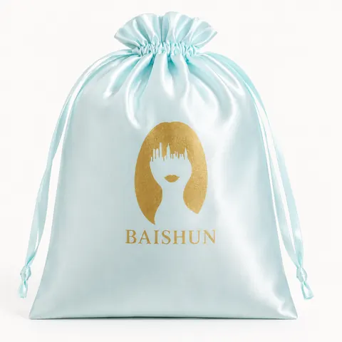 Satin-Look Drawstring Pouch