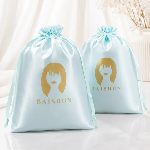 Satin-Look Drawstring Pouch — product gallery view