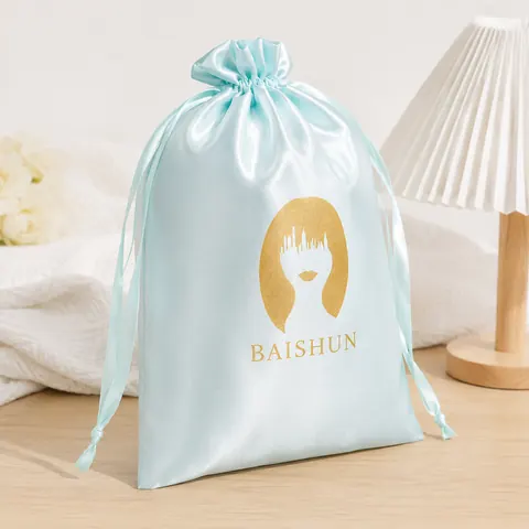 Satin-Look Drawstring Pouch — product gallery view