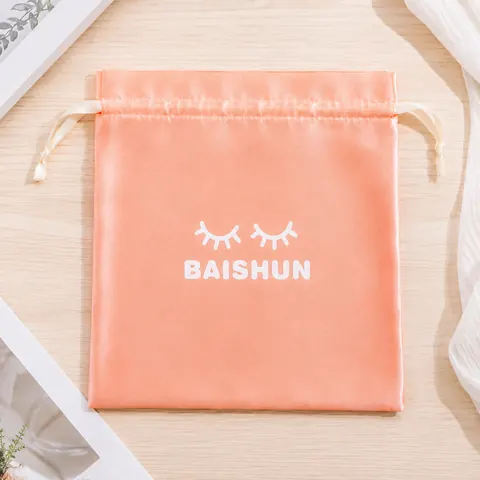 Satin-Look Drawstring Pouch