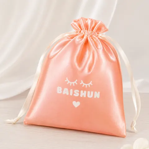 Satin-Look Drawstring Pouch — product gallery view