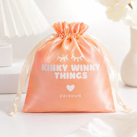 Satin-Look Drawstring Pouch — product gallery view