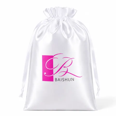Satin-Look Drawstring Pouch