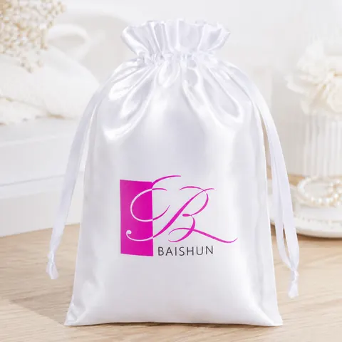 Satin-Look Drawstring Pouch — product gallery view