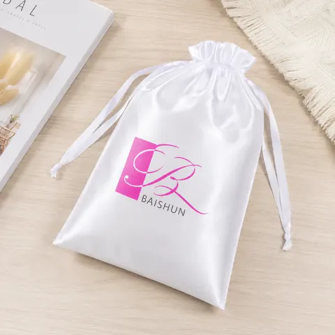 Satin-Look Drawstring Pouch — product gallery view
